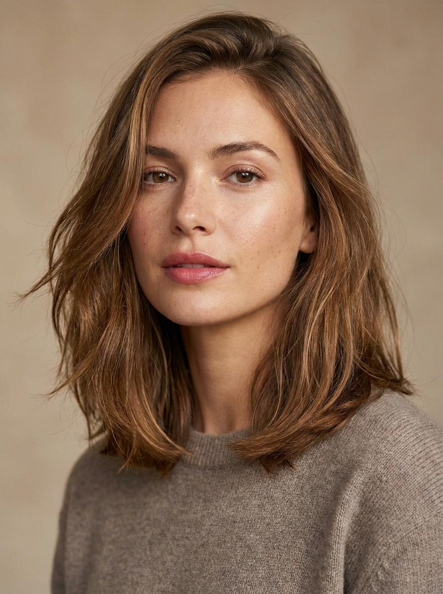 Long Bob mit weicher Kante - Haarschnitt Idee mittellang